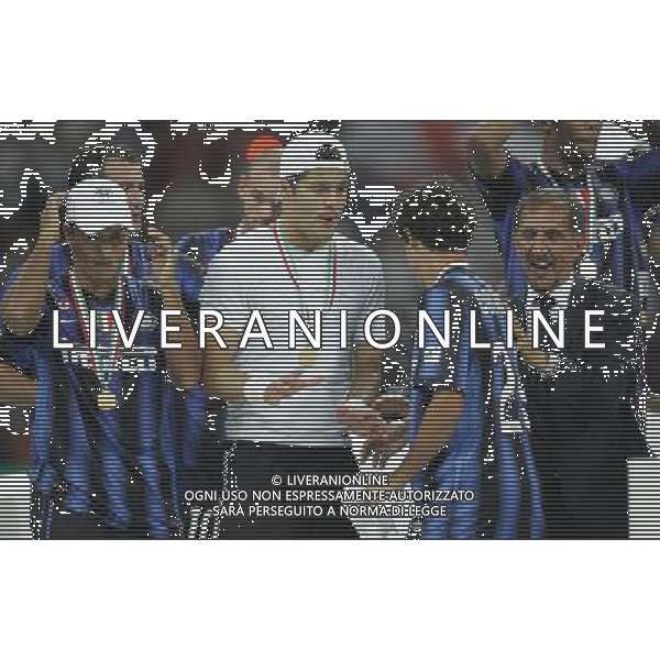 Milano 21-08-2010 Supercoppa Tim Inter-Roma 3:1 nella foto ignazio la russa, coutinho, julio cesar e ivan cordoba ph marco luzzani/ag aldo liverani s.a.s.