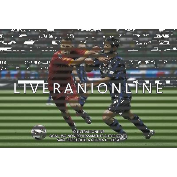Milano 21-08-2010 Supercoppa Tim Inter-Roma 3:1 nella foto jeremy menez e cristian chivu ph marco luzzani/ag aldo liverani s.a.s.
