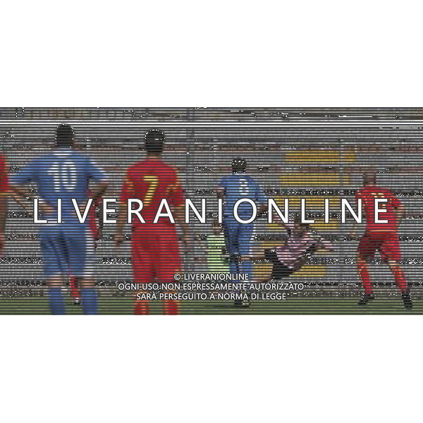 Como - Ravenna Prima giornata di campionato, Prima divisione girone A 22/08/2010 nella foto il gol di piovaccari ©Luzzani/Agenzia Aldo Liverani Sas