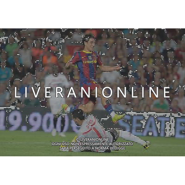 BARCELLONA-SIVIGLIA SUPERCOPPA DI SPAGNA 2010 NELLA FOTO Bojan Krkic -Andres Palop (ALTERPHOTOS/Acero)-AG ALDO LIVERANI ONLY ITALY