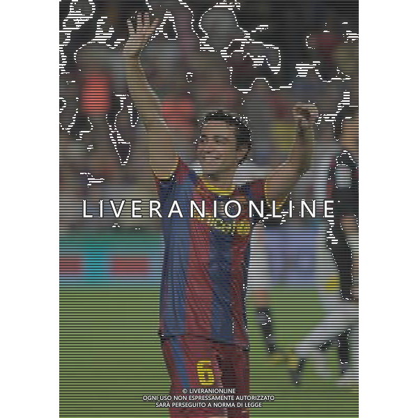 BARCELLONA-SIVIGLIA SUPERCOPPA DI SPAGNA 2010 NELLA FOTO Xavi Hernandez (ALTERPHOTOS/Acero)-AG ALDO LIVERANI ONLY ITALY