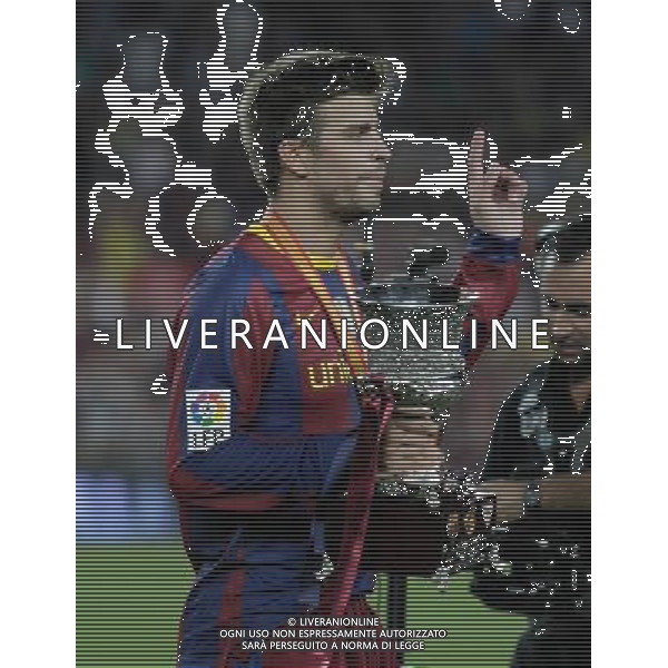 BARCELLONA-SIVIGLIA SUPERCOPPA DI SPAGNA 2010 NELLA FOTO Gerard Pique (ALTERPHOTOS/Acero)-AG ALDO LIVERANI ONLY ITALY