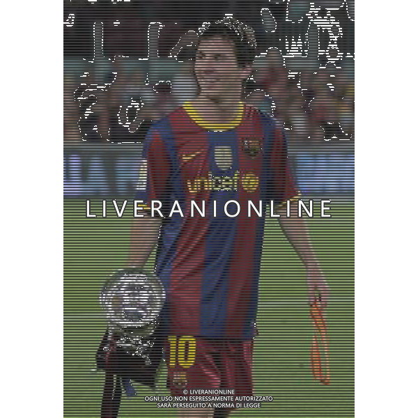 BARCELLONA-SIVIGLIA SUPERCOPPA DI SPAGNA 2010 NELLA FOTO Lionel Messi (ALTERPHOTOS/Acero)-AG ALDO LIVERANI ONLY ITALY