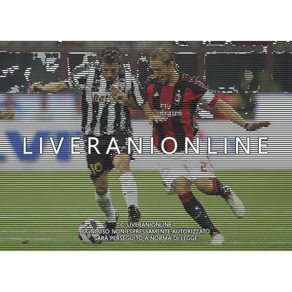 MILAN - JUVENTUS 20mo TROFEO LUIGI BERLUSCONI 22/08/2010 nella foto Alessandro del piero e ambrosini massimo ©Luzzani/Agenzia Aldo Liverani Sas