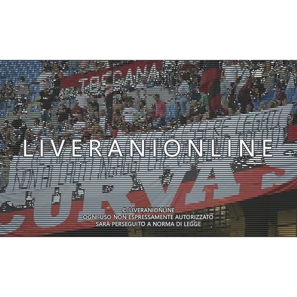 MILAN - JUVENTUS 20mo TROFEO LUIGI BERLUSCONI 22/08/2010 nella foto striscione dei tifosi milan ©Luzzani/Agenzia Aldo Liverani Sas