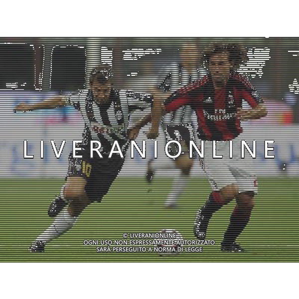 MILAN - JUVENTUS 20mo TROFEO LUIGI BERLUSCONI 22/08/2010 nella foto alessandro del piero e pirlo andrea ©Luzzani/Agenzia Aldo Liverani Sas