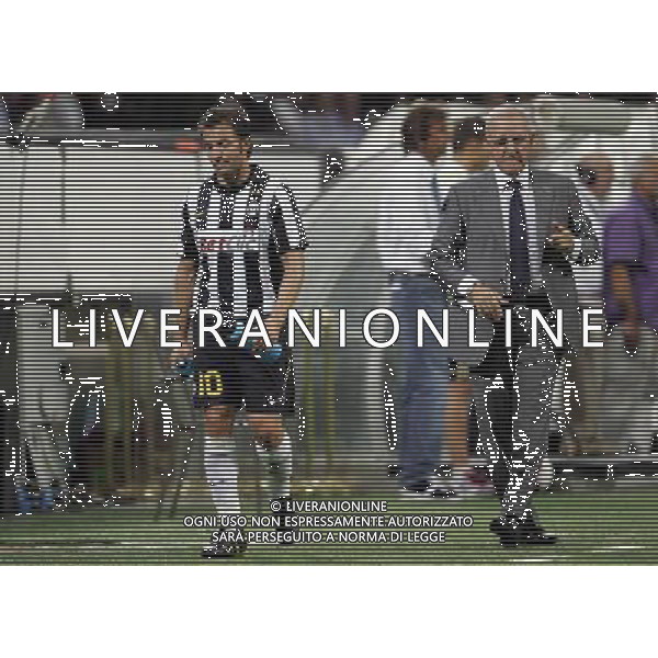 del piero MILAN - JUVENTUS 20mo TROFEO LUIGI BERLUSCONI 22/08/2010 nella foto alessandro del piero e del neri luigi dopo la sostituzione ©Luzzani/Agenzia Aldo Liverani Sas