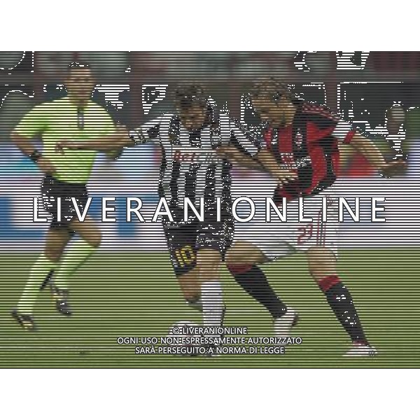 Milano 22-08-2010 20 Trofeo Luigi Berlusconi Milan-Juventus nella foto alessandro del piero e massimo ambrosini ph marco luzzani/ag aldo liverani s.a.s.