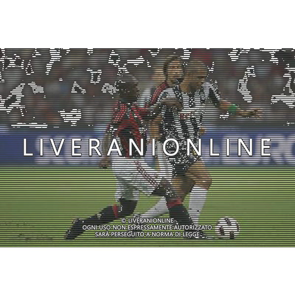 Milano 22-08-2010 20 Trofeo Luigi Berlusconi Milan-Juventus nella foto felipe melo e clarence seedorf ph marco luzzani/ag aldo liverani s.a.s.