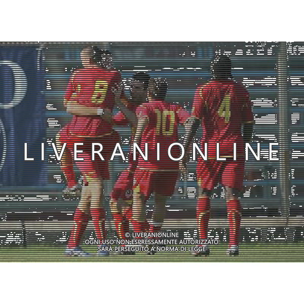 Como 22-08-2010 Campionato Lega Pro Prima Divisione 2010/11 Como-Ravenna nella foto luca gerbino polo esulta dopo il gol ph marco luzzani/ag aldo liverani s.a.s.