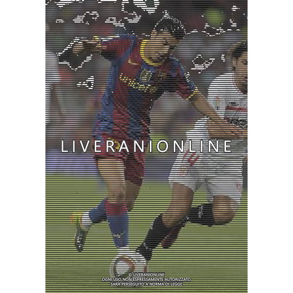 FC Barcelona\'s Pedro Rodriguez during SuperCup of Spain Final match. August 21,2010. (ALTERPHOTOS/Acero) BARCELLONA-SIVIGLIA SUPERCOPPA DI SPAGNA 2010 AG ALDO LIVERANI SAS ITALY ONLY *** Local Caption *** .