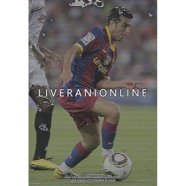 FC Barcelona\'s Pedro Rodriguez during SuperCup of Spain Final match. August 21,2010. (ALTERPHOTOS/Acero) BARCELLONA-SIVIGLIA SUPERCOPPA DI SPAGNA 2010 AG ALDO LIVERANI SAS ITALY ONLY *** Local Caption *** .