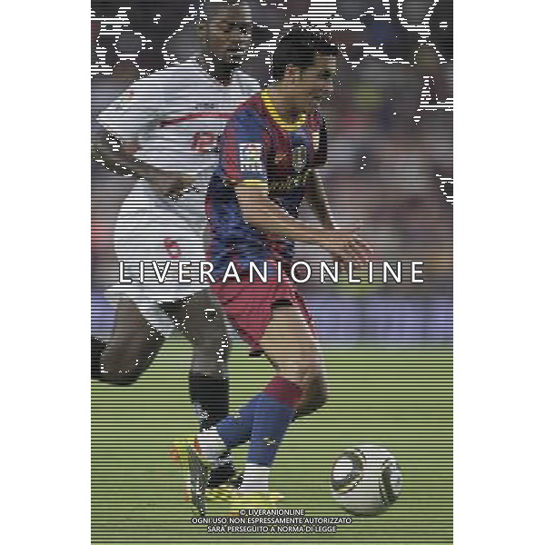 FC Barcelona\'s Pedro Rodriguez during SuperCup of Spain Final match. August 21,2010. (ALTERPHOTOS/Acero) BARCELLONA-SIVIGLIA SUPERCOPPA DI SPAGNA 2010 AG ALDO LIVERANI SAS ITALY ONLY *** Local Caption *** .