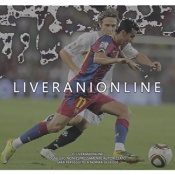 FC Barcelona\'s Pedro Rodriguez (f) and Sevilla\'s Diego Capel during SuperCup of Spain Final match. August 21,2010. (ALTERPHOTOS/Acero) BARCELLONA-SIVIGLIA SUPERCOPPA DI SPAGNA 2010 AG ALDO LIVERANI SAS ITALY ONLY *** Local Caption *** .