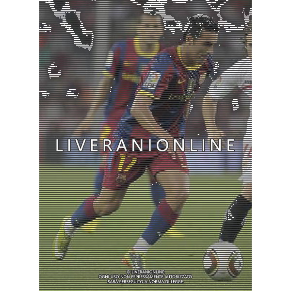 FC Barcelona\'s Pedro Rodriguez during SuperCup of Spain Final match. August 21,2010. (ALTERPHOTOS/Acero) BARCELLONA-SIVIGLIA SUPERCOPPA DI SPAGNA 2010 AG ALDO LIVERANI SAS ITALY ONLY *** Local Caption *** .