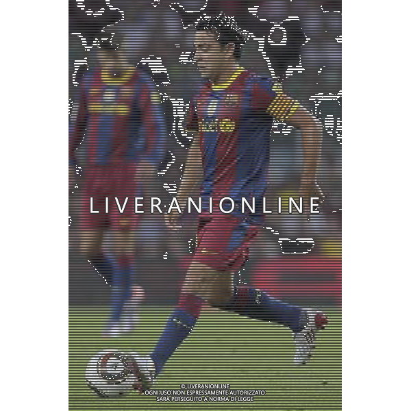 FC Barcelona\'s Xavi Hernandez during SuperCup of Spain Final match. August 21,2010. (ALTERPHOTOS/Acero) BARCELLONA-SIVIGLIA SUPERCOPPA DI SPAGNA 2010 AG ALDO LIVERANI SAS ITALY ONLY *** Local Caption *** .
