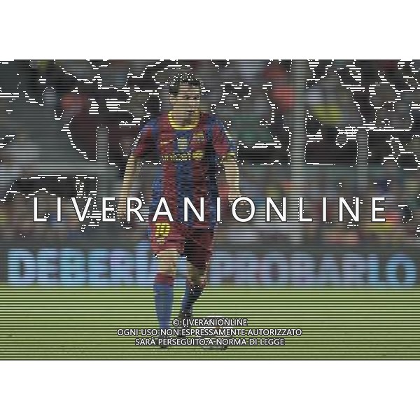 FC Barcelona\'s Lionel Messi during SuperCup of Spain Final match. August 21,2010. (ALTERPHOTOS/Acero) BARCELLONA-SIVIGLIA SUPERCOPPA DI SPAGNA 2010 AG ALDO LIVERANI SAS ITALY ONLY *** Local Caption *** .