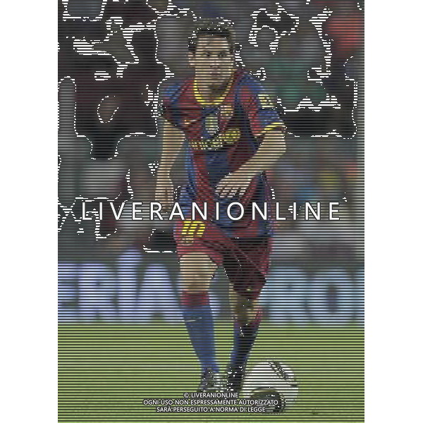 FC Barcelona\'s Lionel Messi during SuperCup of Spain Final match. August 21,2010. (ALTERPHOTOS/Acero) BARCELLONA-SIVIGLIA SUPERCOPPA DI SPAGNA 2010 AG ALDO LIVERANI SAS ITALY ONLY *** Local Caption *** .