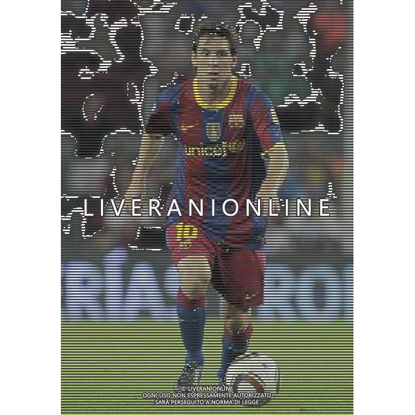 FC Barcelona\'s Lionel Messi during SuperCup of Spain Final match. August 21,2010. (ALTERPHOTOS/Acero) BARCELLONA-SIVIGLIA SUPERCOPPA DI SPAGNA 2010 AG ALDO LIVERANI SAS ITALY ONLY *** Local Caption *** .