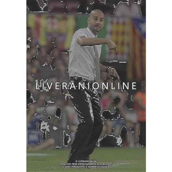 FC Barcelona\'s coach Pep Guardiola during SuperCup of Spain Final match. August 21,2010. (ALTERPHOTOS/Acero) BARCELLONA-SIVIGLIA SUPERCOPPA DI SPAGNA 2010 AG ALDO LIVERANI SAS ITALY ONLY *** Local Caption *** .