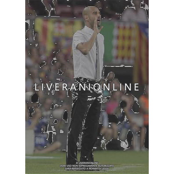FC Barcelona\'s coach Pep Guardiola during SuperCup of Spain Final match. August 21,2010. (ALTERPHOTOS/Acero) BARCELLONA-SIVIGLIA SUPERCOPPA DI SPAGNA 2010 AG ALDO LIVERANI SAS ITALY ONLY *** Local Caption *** .