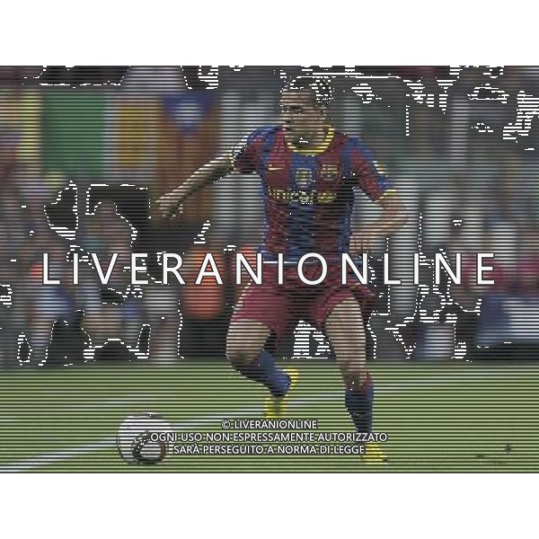FC Barcelona\'s Daniel Alves during SuperCup of Spain Final match. August 21,2010. (ALTERPHOTOS/Acero) BARCELLONA-SIVIGLIA SUPERCOPPA DI SPAGNA 2010 AG ALDO LIVERANI SAS ITALY ONLY *** Local Caption *** .