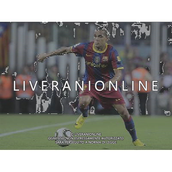 FC Barcelona\'s Daniel Alves during SuperCup of Spain Final match. August 21,2010. (ALTERPHOTOS/Acero) BARCELLONA-SIVIGLIA SUPERCOPPA DI SPAGNA 2010 AG ALDO LIVERANI SAS ITALY ONLY *** Local Caption *** .