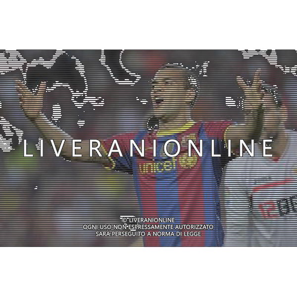 FC Barcelona\'s Daniel Alves during SuperCup of Spain Final match. August 21,2010. (ALTERPHOTOS/Acero) BARCELLONA-SIVIGLIA SUPERCOPPA DI SPAGNA 2010 AG ALDO LIVERANI SAS ITALY ONLY *** Local Caption *** .