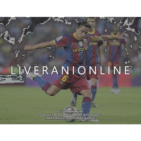 FC Barcelona\'s Xavi Hernandez during SuperCup of Spain Final match. August 21,2010. (ALTERPHOTOS/Acero) BARCELLONA-SIVIGLIA SUPERCOPPA DI SPAGNA 2010 AG ALDO LIVERANI SAS ITALY ONLY *** Local Caption *** .