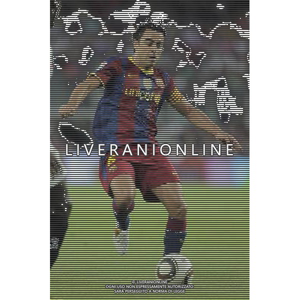 FC Barcelona\'s Xavi Hernandez during SuperCup of Spain Final match. August 21,2010. (ALTERPHOTOS/Acero) BARCELLONA-SIVIGLIA SUPERCOPPA DI SPAGNA 2010 AG ALDO LIVERANI SAS ITALY ONLY *** Local Caption *** .