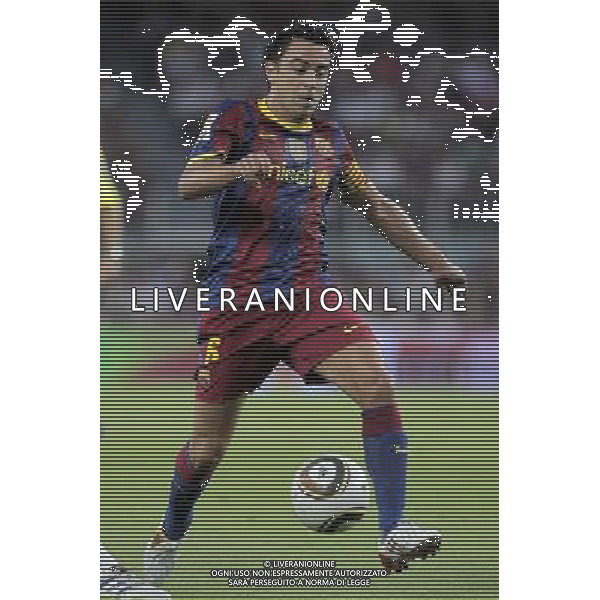 FC Barcelona\'s Xavi Hernandez during SuperCup of Spain Final match. August 21,2010. (ALTERPHOTOS/Acero) BARCELLONA-SIVIGLIA SUPERCOPPA DI SPAGNA 2010 AG ALDO LIVERANI SAS ITALY ONLY *** Local Caption *** .