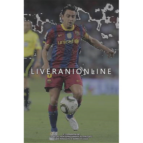 FC Barcelona\'s Xavi Hernandez during SuperCup of Spain Final match. August 21,2010. (ALTERPHOTOS/Acero) BARCELLONA-SIVIGLIA SUPERCOPPA DI SPAGNA 2010 AG ALDO LIVERANI SAS ITALY ONLY *** Local Caption *** .