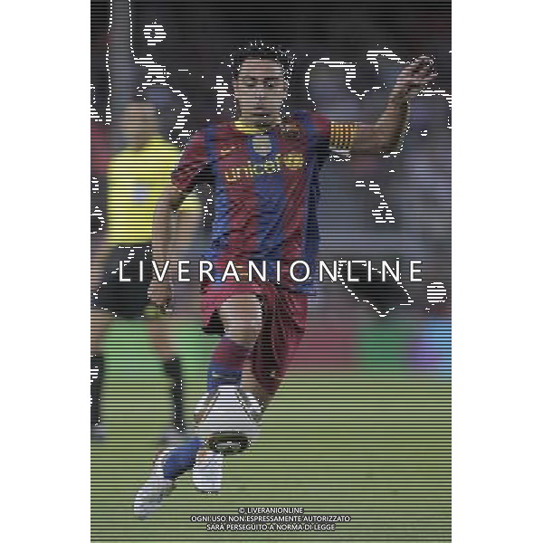 FC Barcelona\'s Xavi Hernandez during SuperCup of Spain Final match. August 21,2010. (ALTERPHOTOS/Acero) BARCELLONA-SIVIGLIA SUPERCOPPA DI SPAGNA 2010 AG ALDO LIVERANI SAS ITALY ONLY *** Local Caption *** .