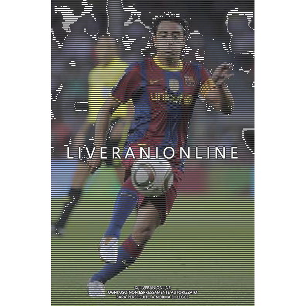 FC Barcelona\'s Xavi Hernandez during SuperCup of Spain Final match. August 21,2010. (ALTERPHOTOS/Acero) BARCELLONA-SIVIGLIA SUPERCOPPA DI SPAGNA 2010 AG ALDO LIVERANI SAS ITALY ONLY *** Local Caption *** .