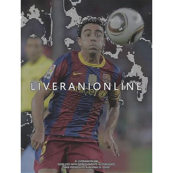FC Barcelona\'s Xavi Hernandez during SuperCup of Spain Final match. August 21,2010. (ALTERPHOTOS/Acero) BARCELLONA-SIVIGLIA SUPERCOPPA DI SPAGNA 2010 AG ALDO LIVERANI SAS ITALY ONLY *** Local Caption *** .