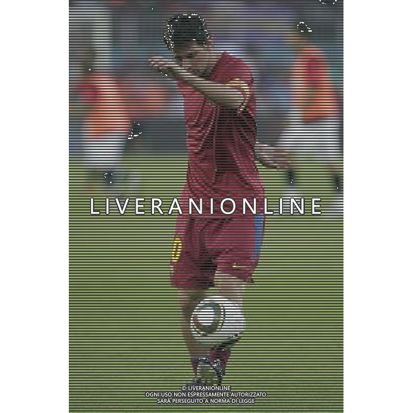 FC Barcelona\'s Lionel Messi during SuperCup of Spain Final match. August 21,2010. (ALTERPHOTOS/Acero) BARCELLONA-SIVIGLIA SUPERCOPPA DI SPAGNA 2010 AG ALDO LIVERANI SAS ITALY ONLY *** Local Caption *** .