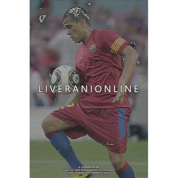 FC Barcelona\'s Daniel Alves during SuperCup of Spain Final match. August 21,2010. (ALTERPHOTOS/Acero) BARCELLONA-SIVIGLIA SUPERCOPPA DI SPAGNA 2010 AG ALDO LIVERANI SAS ITALY ONLY *** Local Caption *** .