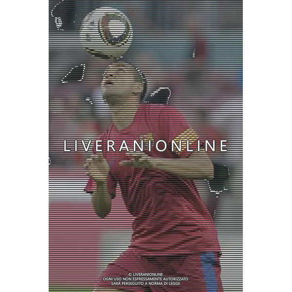 FC Barcelona\'s Daniel Alves during SuperCup of Spain Final match. August 21,2010. (ALTERPHOTOS/Acero) BARCELLONA-SIVIGLIA SUPERCOPPA DI SPAGNA 2010 AG ALDO LIVERANI SAS ITALY ONLY *** Local Caption *** .