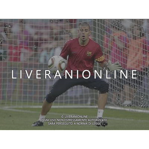 FC Barcelona\'s Victor Valdes during SuperCup of Spain Final match. August 21,2010. (ALTERPHOTOS/Acero) BARCELLONA-SIVIGLIA SUPERCOPPA DI SPAGNA 2010 AG ALDO LIVERANI SAS ITALY ONLY *** Local Caption *** .