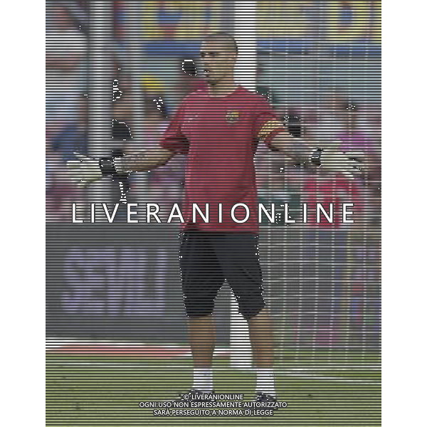 FC Barcelona\'s Victor Valdes during SuperCup of Spain Final match. August 21,2010. (ALTERPHOTOS/Acero) BARCELLONA-SIVIGLIA SUPERCOPPA DI SPAGNA 2010 AG ALDO LIVERANI SAS ITALY ONLY *** Local Caption *** .