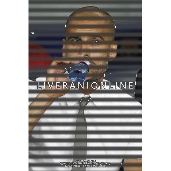 FC Barcelona\'s coach Pep Guardiola during SuperCup of Spain Final match. August 21,2010. (ALTERPHOTOS/Acero) BARCELLONA-SIVIGLIA SUPERCOPPA DI SPAGNA 2010 AG ALDO LIVERANI SAS ITALY ONLY *** Local Caption *** .