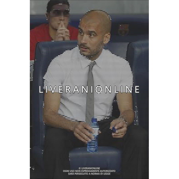 FC Barcelona\'s coach Pep Guardiola during SuperCup of Spain Final match. August 21,2010. (ALTERPHOTOS/Acero) BARCELLONA-SIVIGLIA SUPERCOPPA DI SPAGNA 2010 AG ALDO LIVERANI SAS ITALY ONLY *** Local Caption *** .
