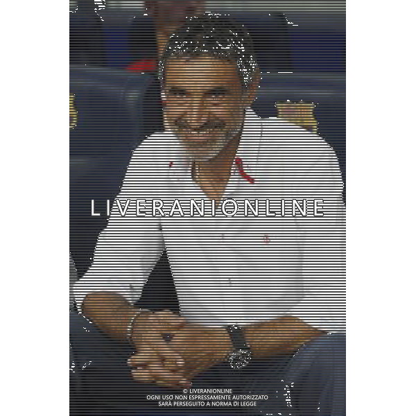 Sevilla\'s coach Antonio Alvarez during SuperCup of Spain Final match. August 21,2010. (ALTERPHOTOS/Acero) BARCELLONA-SIVIGLIA SUPERCOPPA DI SPAGNA 2010 AG ALDO LIVERANI SAS ITALY ONLY *** Local Caption *** .