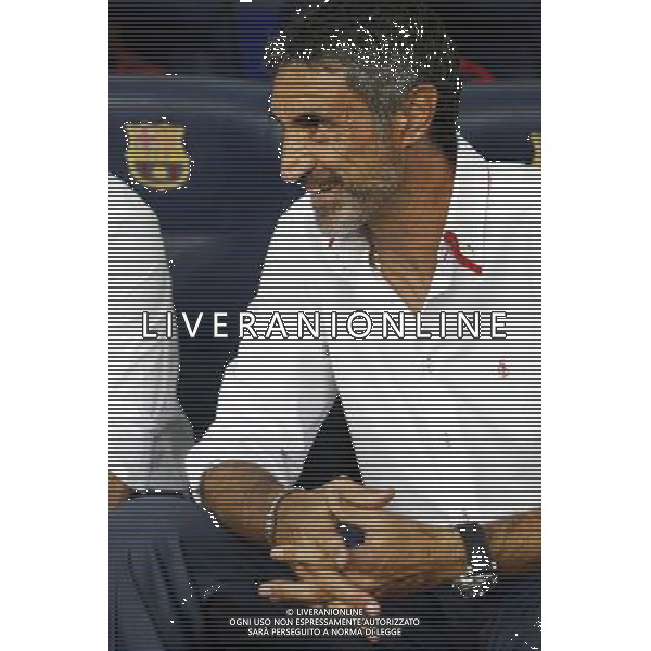 Sevilla\'s coach Antonio Alvarez during SuperCup of Spain Final match. August 21,2010. (ALTERPHOTOS/Acero) BARCELLONA-SIVIGLIA SUPERCOPPA DI SPAGNA 2010 AG ALDO LIVERANI SAS ITALY ONLY *** Local Caption *** .