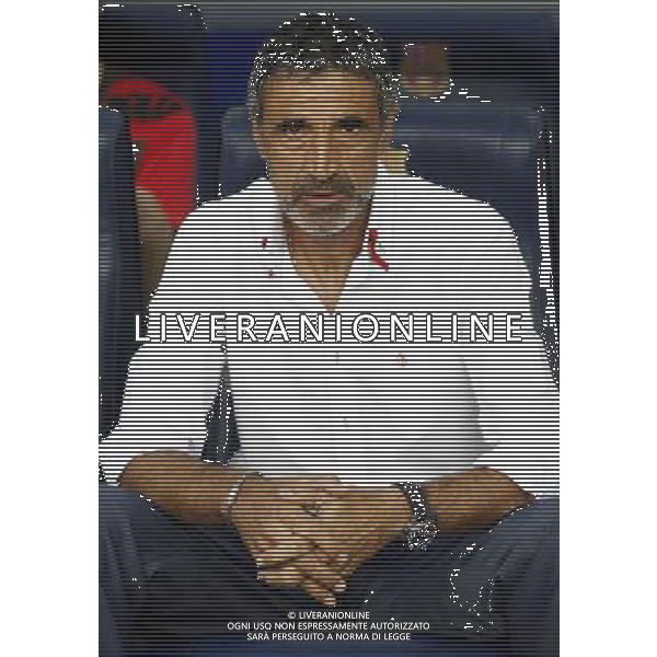 Sevilla\'s coach Antonio Alvarez during SuperCup of Spain Final match. August 21,2010. (ALTERPHOTOS/Acero) BARCELLONA-SIVIGLIA SUPERCOPPA DI SPAGNA 2010 AG ALDO LIVERANI SAS ITALY ONLY *** Local Caption *** .