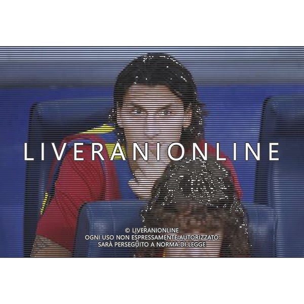 FC Barcelona\'s Zlatan Ibrahimovic during SuperCup of Spain Final match. August 21,2010. (ALTERPHOTOS/Acero) BARCELLONA-SIVIGLIA SUPERCOPPA DI SPAGNA 2010 AG ALDO LIVERANI SAS ITALY ONLY *** Local Caption *** .