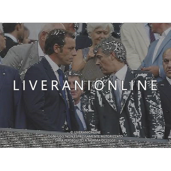 FC Barcelona\'s President Sandro Rosell (l) and RFEF\'s President Angel Maria Villar during SuperCup of Spain Final match. August 21,2010. (ALTERPHOTOS/Acero) BARCELLONA-SIVIGLIA SUPERCOPPA DI SPAGNA 2010 AG ALDO LIVERANI SAS ITALY ONLY *** Local Caption *** .