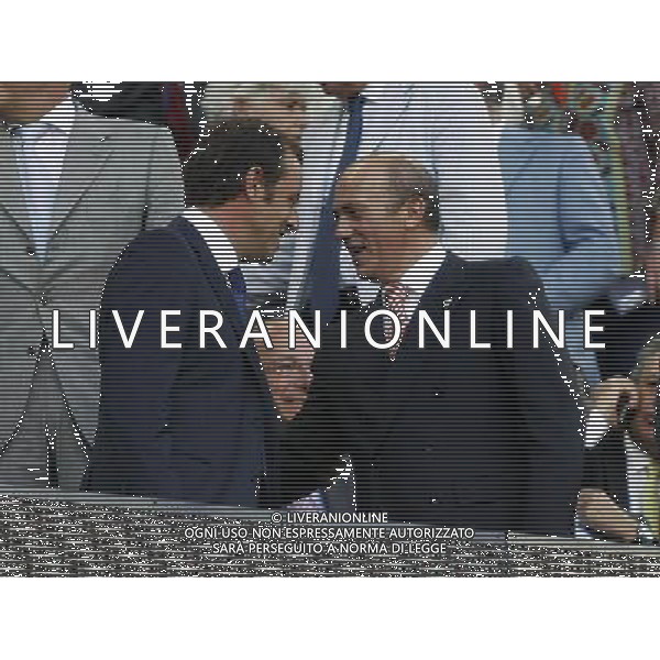 FC Barcelona\'s President Sandro Rosell (l) and Sevilla\'s President Jose Maria del Nido (r) during SuperCup of Spain Final match. August 21,2010. (ALTERPHOTOS/Acero) BARCELLONA-SIVIGLIA SUPERCOPPA DI SPAGNA 2010 AG ALDO LIVERANI SAS ITALY ONLY *** Local Caption *** .