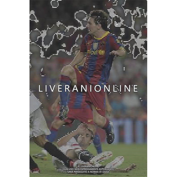FC Barcelona\'s Lionel Messi during SuperCup of Spain Final match. August 21,2010. (ALTERPHOTOS/Acero) BARCELLONA-SIVIGLIA SUPERCOPPA DI SPAGNA 2010 AG ALDO LIVERANI SAS ITALY ONLY *** Local Caption *** .