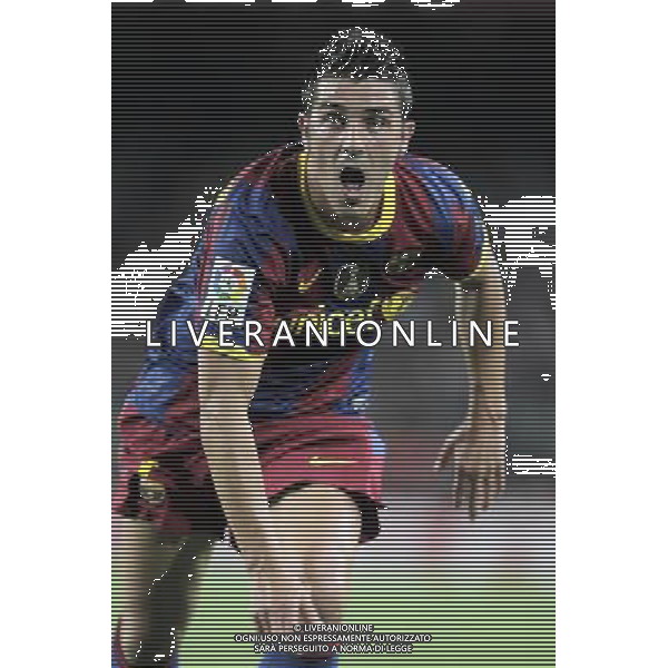 FC Barcelona\'s David Villa during SuperCup of Spain Final match. August 21,2010. (ALTERPHOTOS/Acero) BARCELLONA-SIVIGLIA SUPERCOPPA DI SPAGNA 2010 AG ALDO LIVERANI SAS ITALY ONLY *** Local Caption *** .